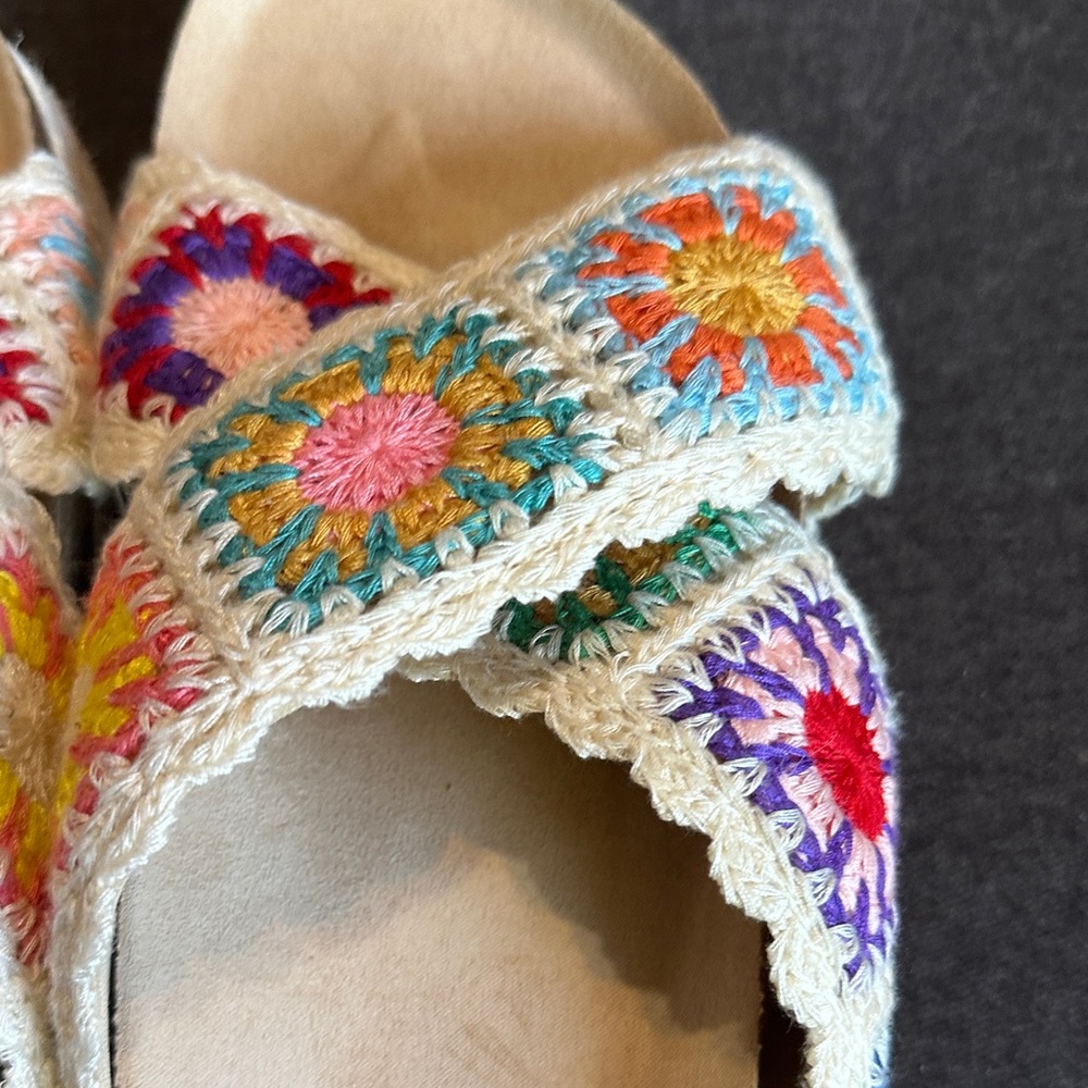 Dirty Laundry Colorful Crochet Platform Sandals - Picture 6 of 7